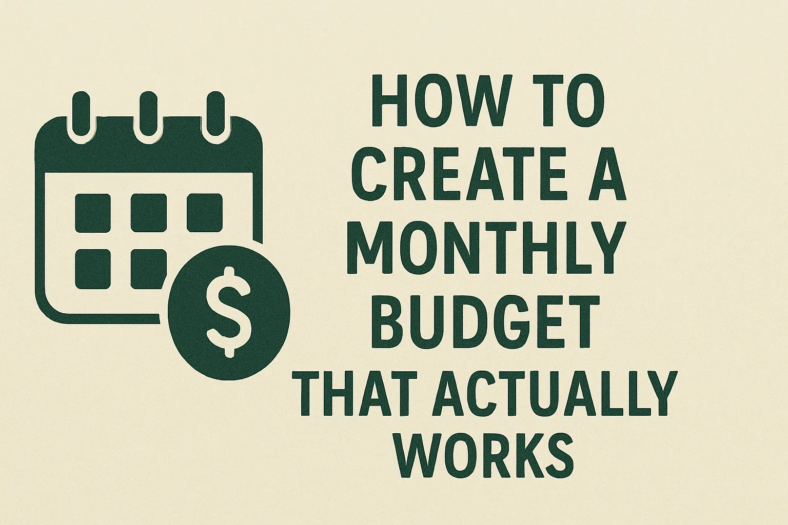 How to Create a Monthly Budget That Actually Works