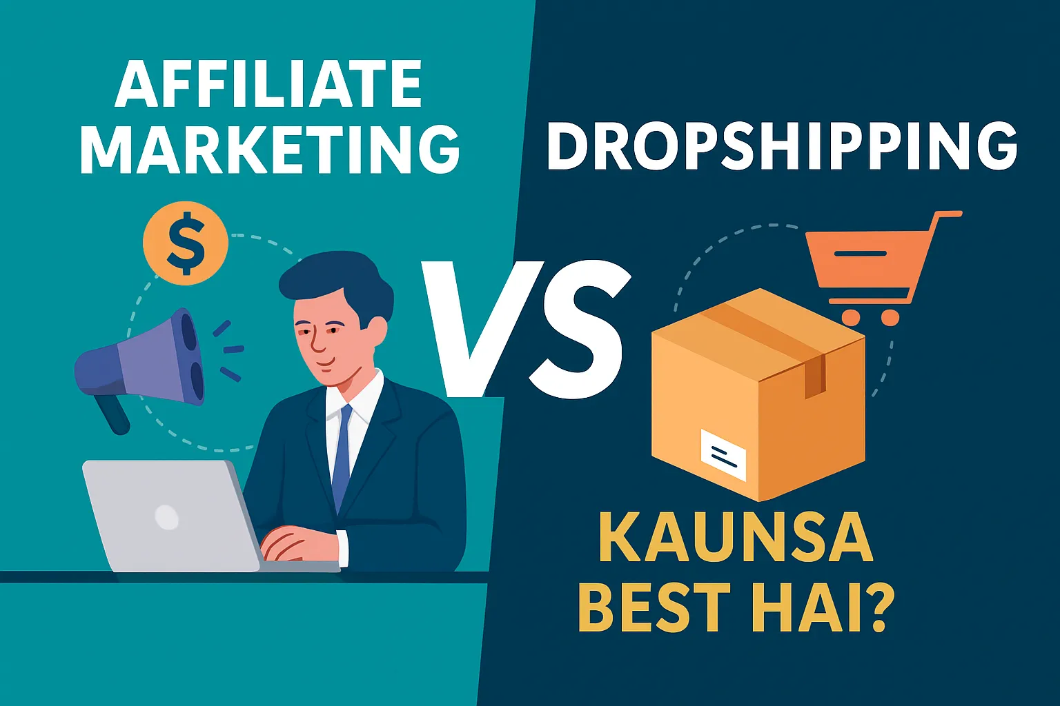 Affiliate Marketing vs. Dropshipping: Kaunsa Best Hai?