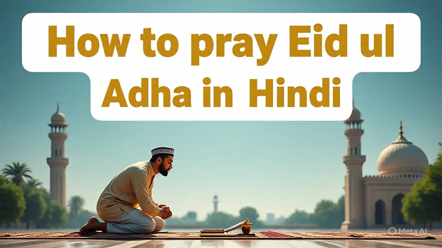 Eid ul Adha ki Namaz ka Tarika Hindi Mein